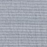 Katoenen stof linnenlook smalle strepen – wit/marineblauw,  thumbnail number 1