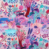 Katoenpopeline Sunshine Digitaal printen | Nerida Hansen – lavendel/donkerrood,  thumbnail number 1