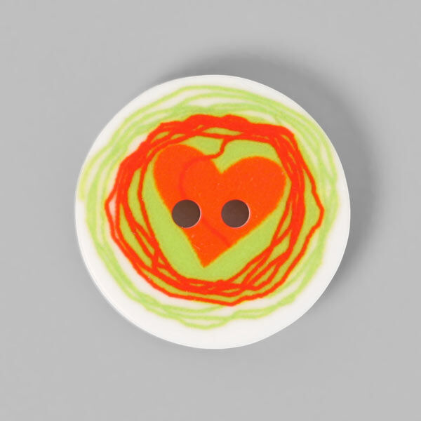Kunststof knoop Retrohart 1, image number 1
