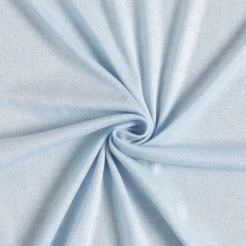 Fijngebreid, gemêleerd met glanzend effect – lichtblauw,  image number 1