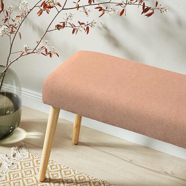 Decostof half panama Chambray gerecycled – terracotta/natuur,  image number 6
