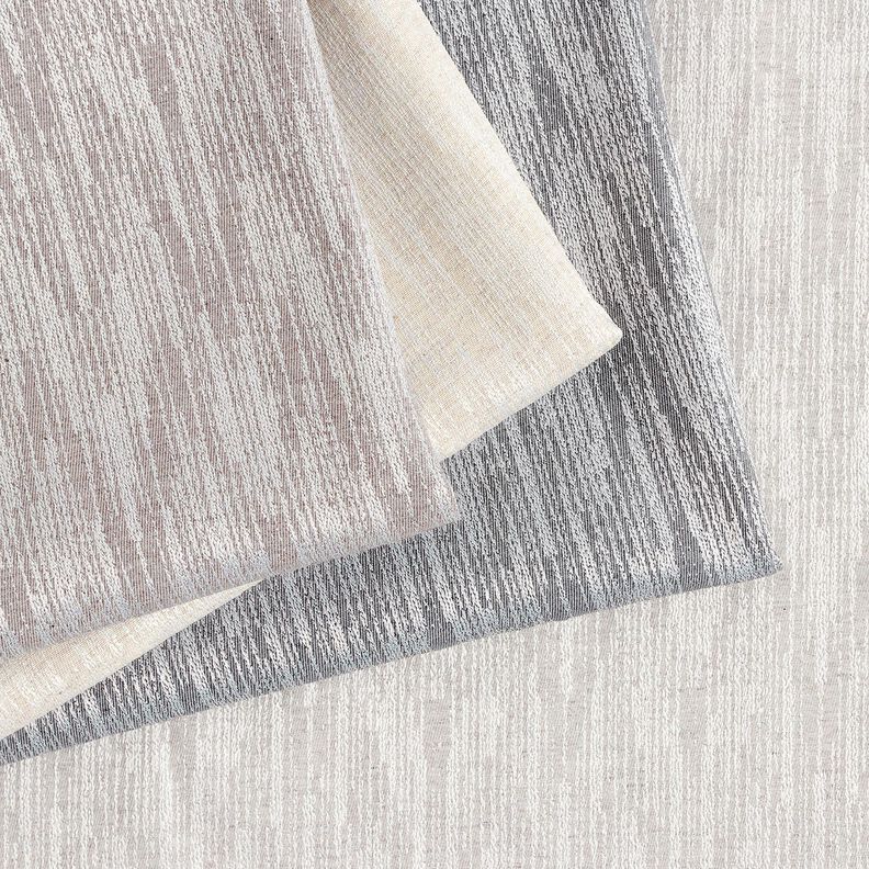 Decostof Jacquard abstracte stof gerecycled – grijs, image number 5