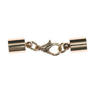 Karabijnhaak met eindkap [7 mm], Jewellery Made by Me | Rico Design - goud, 