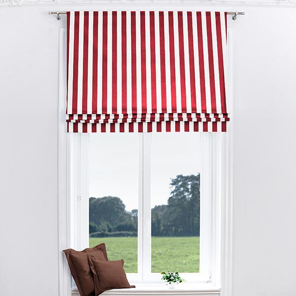 Decostof Canvas Strepen – rood/wit,  image number 8