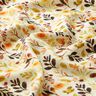 Viscose-linnen-mix Herfstbladeren – lichtbeige/oranje,  thumbnail number 2