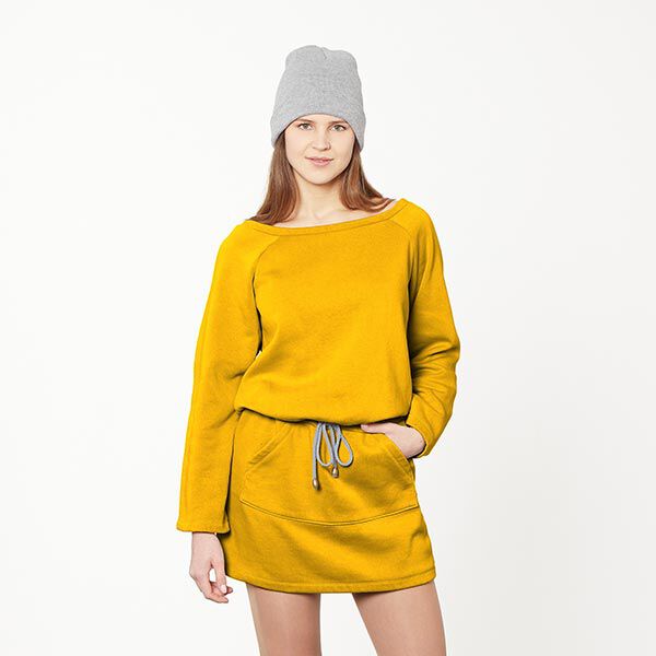 GOTS French Terry sommersweat | Tula – currygeel, image number 5
