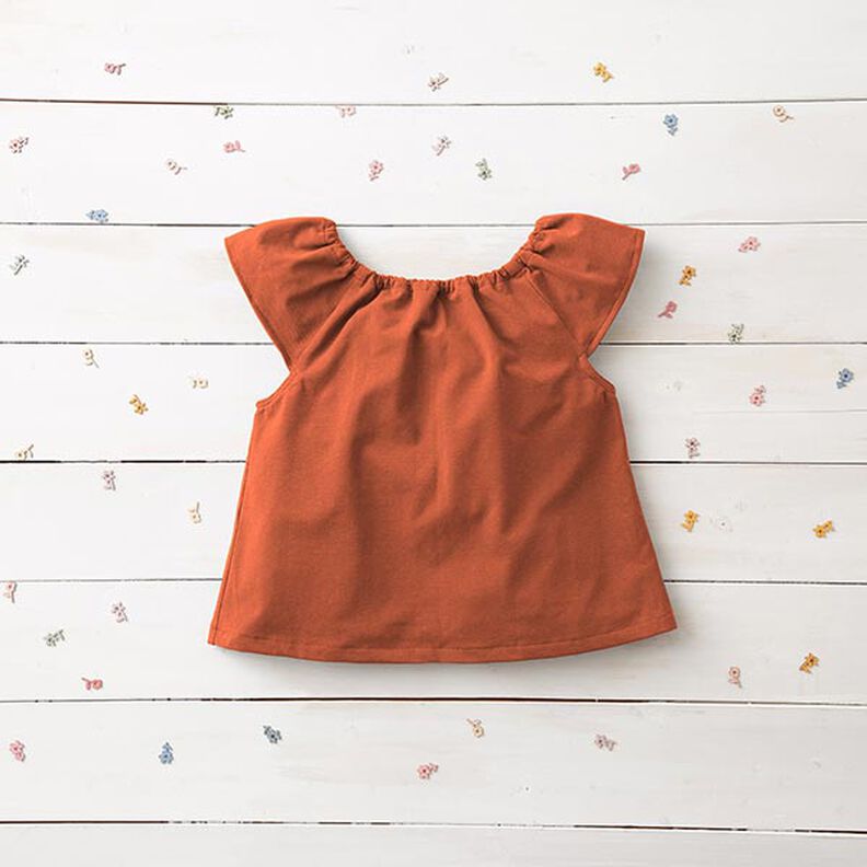 Katoenjersey medium effen – terracotta,  image number 7
