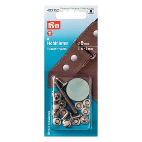 Klinknagels klem [8 Stuk | Ø 9 mm] - zilver metalen| Prym, 