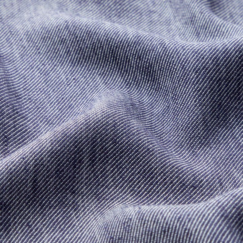 Viscose linnen keperstof – marineblauw,  image number 2