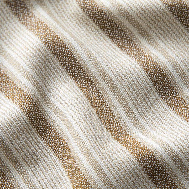 Linnen-viscosemix korrelige strepen – beige/bruin,  image number 2