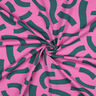 French Terry Playful | Nerida Hansen – pink/petroleum,  thumbnail number 3
