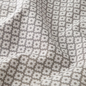 Outdoorstof jacquard Ruiten – grijs, 