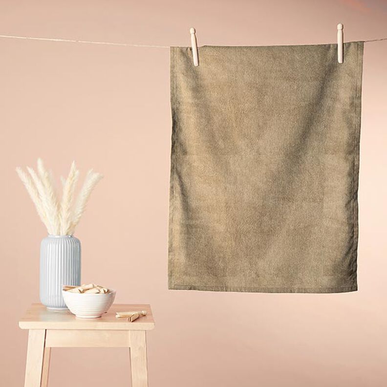 Knuffelzachte badstof Bamboe Effen – beige,  image number 5