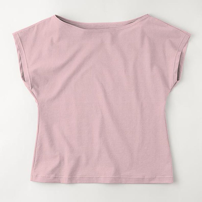Katoenjersey medium effen – licht oudroze,  image number 8