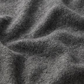 Lichtgewicht gebreide stof van een viscose- en wolmix – donkergrijs, 