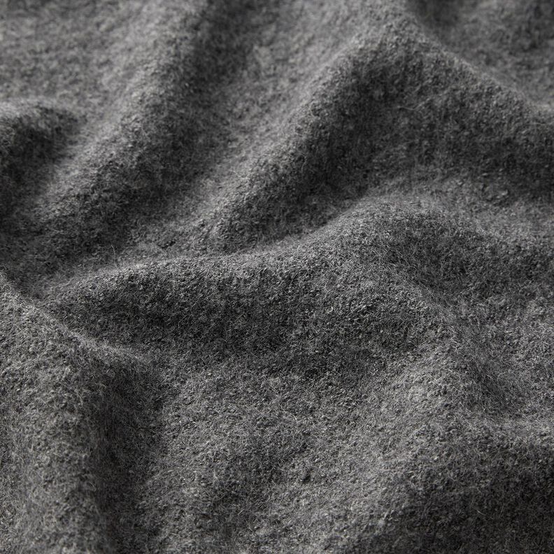 Lichtgewicht gebreide stof van een viscose- en wolmix – donkergrijs,  image number 2