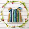 Katoenpopeline Strepen – blauw/groen,  thumbnail number 6
