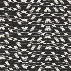 Gebreid jacquard geometrisch patroon – zwart/wit, 