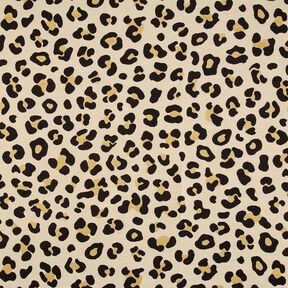 Decostof Gobelin Luipaard – lichtbeige/zwart, 