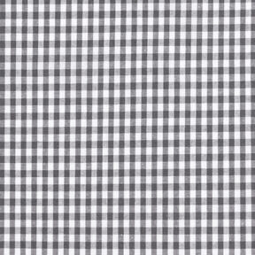 Katoenen stof Vichy ruit 0,5 cm – parelgrijs/wit, 