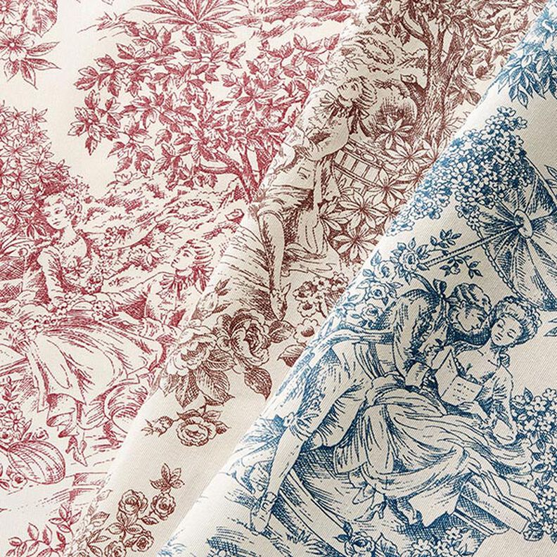 Decostof Canvas Toile de Jouy 280 cm – blauw,  image number 5