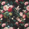 Decostof Gobelin Bloemen-boeket – zwart/karmijnrood,  thumbnail number 1