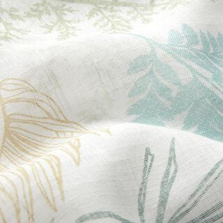 Vitragestof voile planten 300 cm – ecru, 