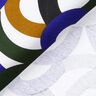 Decostof Half panama Retro cirkels – wit/donkergroen,  thumbnail number 4