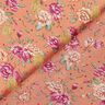Crêpe chiffon bloemen en gouden stippen – kreeft,  thumbnail number 4