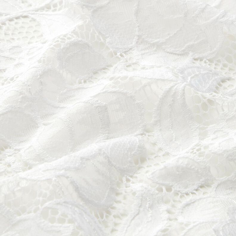 Elastisch kant Bloemen en bladeren – ecru,  image number 3