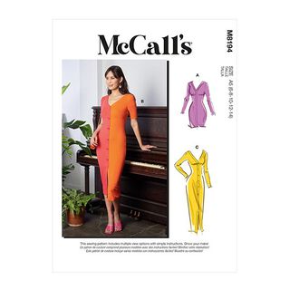 Avondjurk, McCall´s 8194 | 42-50, 