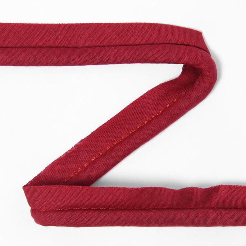 Katoenen paspelband [20 mm] - rood,  image number 1