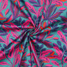 Katoensatijn Lush Leaves | Nerida Hansen – turkoois/purper,  thumbnail number 3