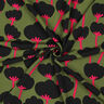 LENZING™ ECOVERO™ viscosestof Poppies | Nerida Hansen – olijf/zwart,  thumbnail number 3