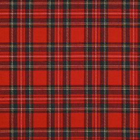 Schotse ruit tartan ruit klein – rood | Stofrestant 80cm, 