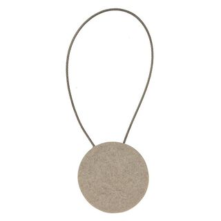Gordijnhouder met magneetsluiting van steen [21,5cm] – lichtgrijs, 