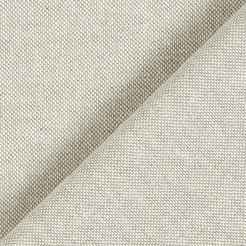 Decostof half panama Chambray gerecycled – zilvergrijs/natuur,  image number 3