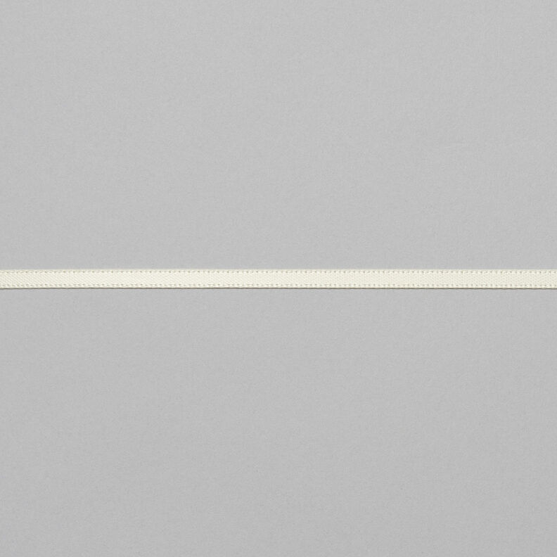 Satijnband [3 mm] – ecru,  image number 1
