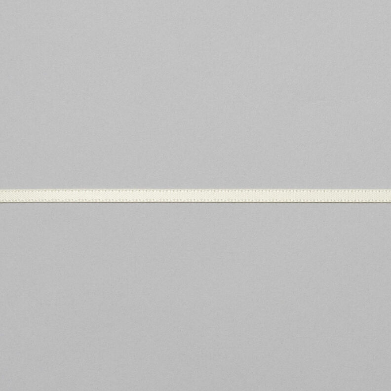 Satijnband [3 mm] – ecru,  image number 1
