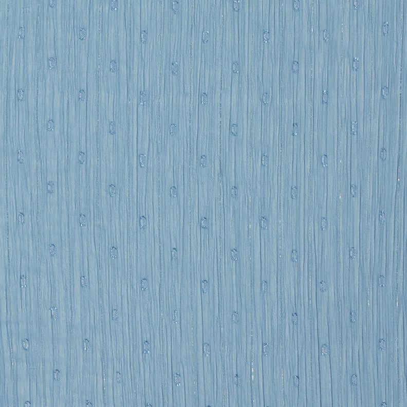 Chiffon dobby metallic krijtstreep – stralend blauw/zilver metallic,  image number 1
