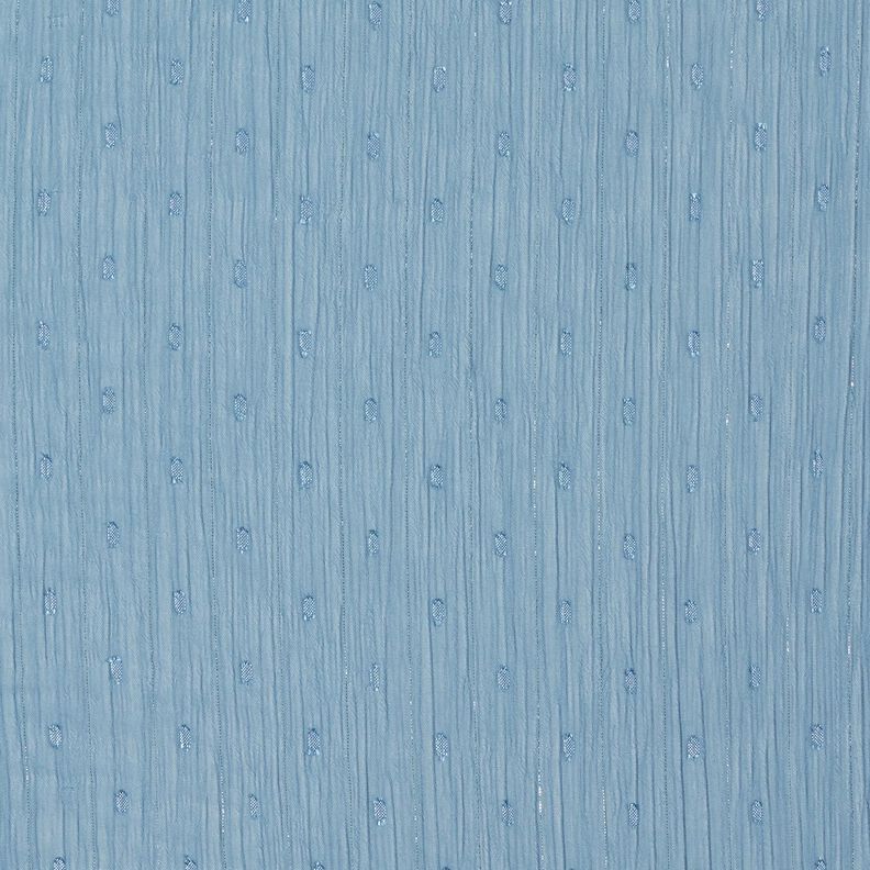 Chiffon dobby metallic krijtstreep – stralend blauw/zilver metallic,  image number 1