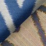 Outdoorstof jacquard Ikat patroon – blauw,  thumbnail number 4