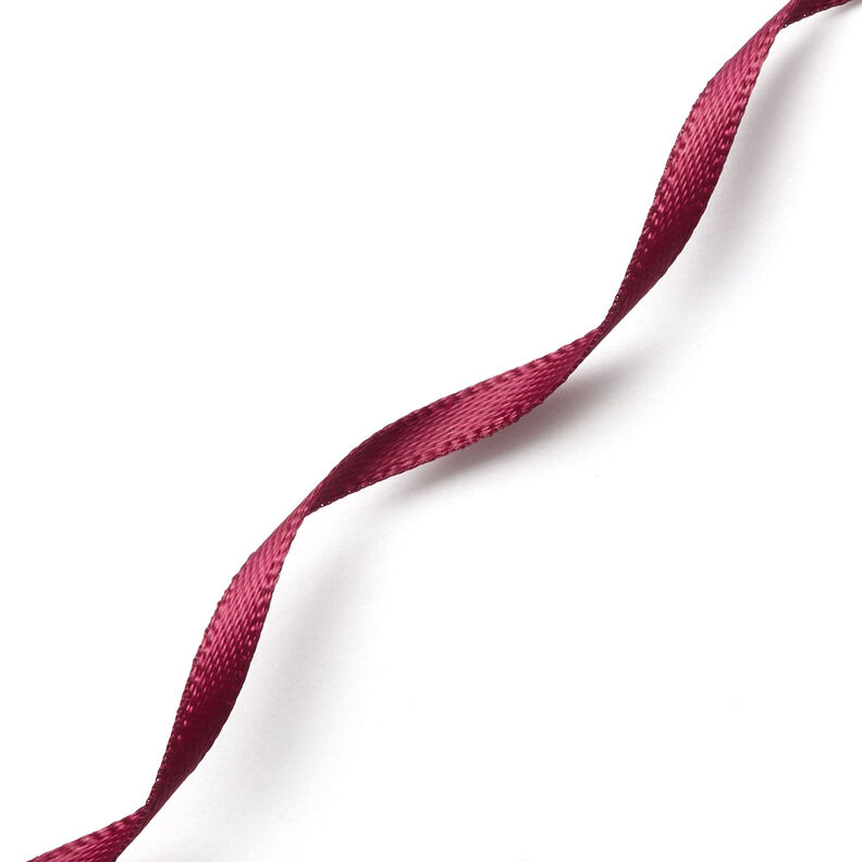Satijnband [3 mm] – bordeauxrood,  image number 3