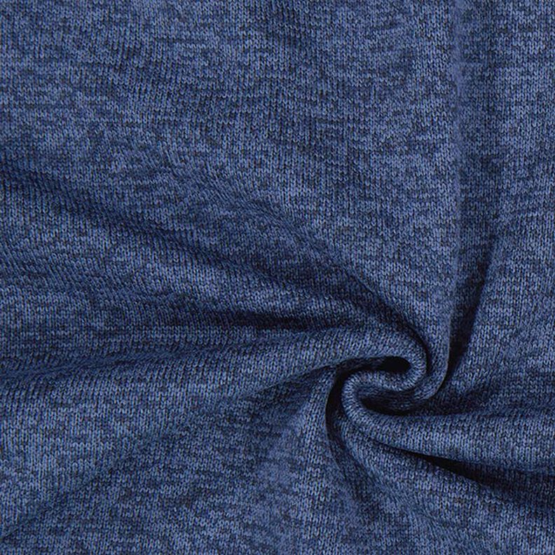 Fleece gebreid – marineblauw,  image number 1