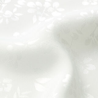 Satijnen voeringstof bloemen – wit, 