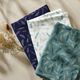 GOTS Mousseline/dubbel gehaakte stoffen Veren | Tula – marineblauw,  thumbnail number 6