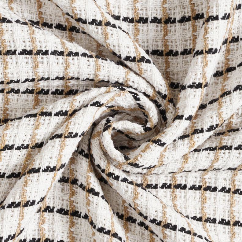 Grove bouclé ruiten – wit/beige,  image number 3