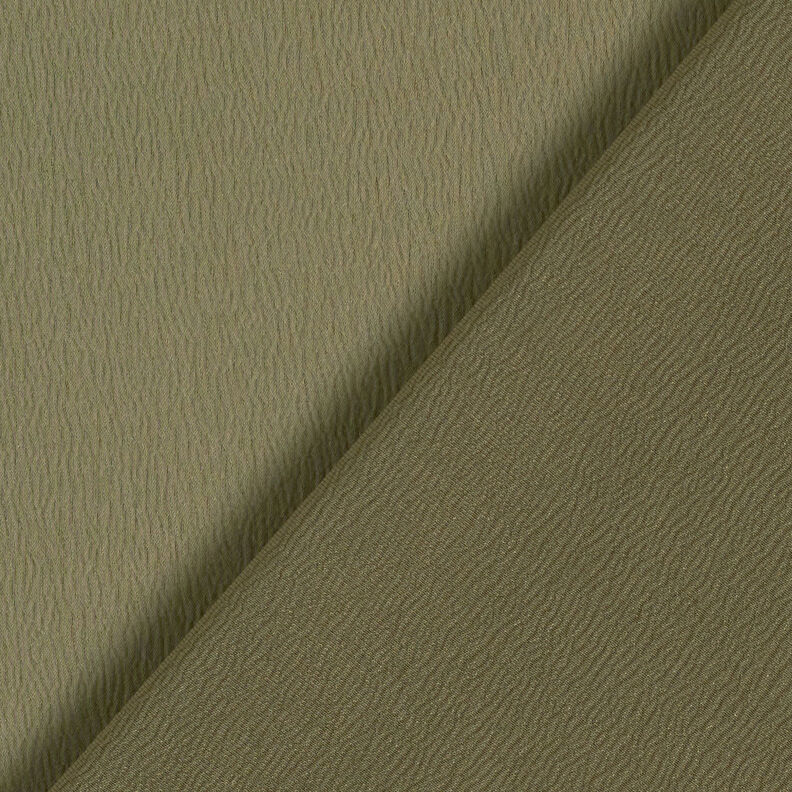 Crêpe satijn effen – olijf,  image number 3