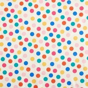 Gecoate katoen Confetti – ecru, 