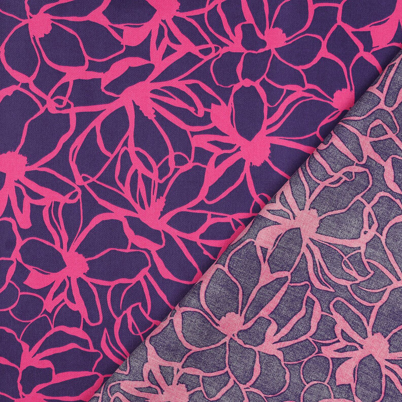 Katoensatijn Magnolia | Nerida Hansen – lila/pink,  image number 4